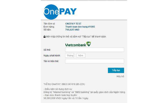 OnePay - Cổng thanh toán trực tuyến