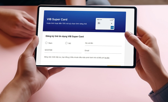Tự thiết kế thẻ tín dụng VIB cá tính riêng theo nhu cầu